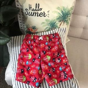 3/$15 OP brand Toddler boys Swim Trunks-Fishbone
